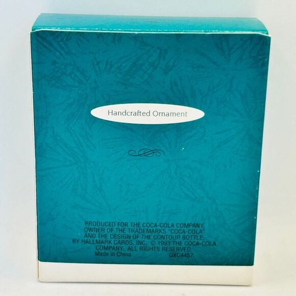 VTG 1993 Hallmark Keepsake Ornament Collector's Club Miniature COOL SANTA Coke - Picture 9 of 9